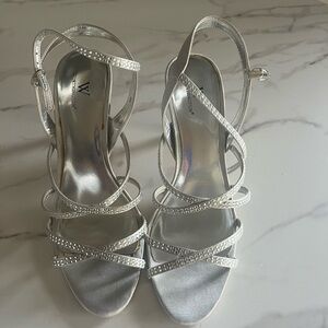 Worthington Silver Rhinestone Heels